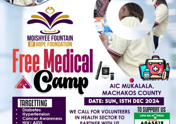 Join Us for the Moishyee Fountain of Hope Foundation’s 2nd Edition Free Medical Camp